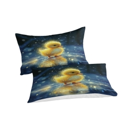 Canard Housse de Couette Imprimée 3D Douce 3 Pièces Literie Garçons Filles