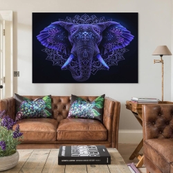 Éléphant Peinture sur toile sans cadre, impressions posters art mural pour déco maison chambre bureau