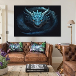 occidental Dragon Peinture sur toile sans cadre, impressions posters art mural pour déco maison chambre bureau
