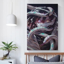 Tueur de démons: Demon Slayer Peinture sur toile sans cadre, impressions posters art mural pour déco maison chambre bureau