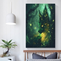Renard Peinture sur toile sans cadre, impressions posters art mural pour déco maison chambre bureau