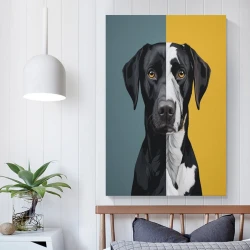 Labrador Chien Peinture sur toile sans cadre, impressions posters art mural pour déco maison chambre bureau