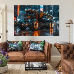 Grande camion Pittura su tela senza cornice, stampe di poster arte murale per arredo casa camera ufficio
