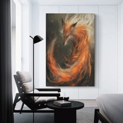 Renard Peinture sur toile sans cadre, impressions posters art mural pour déco maison chambre bureau