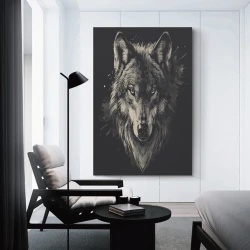 Lupo Pittura su tela senza cornice, stampe di poster arte murale per arredo casa camera ufficio