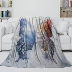 Mariposa Manta de Forro Polar Impresa en 3D Suave y Acogedora para Sofá Cama Oficina