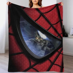 Avengers Spider-Man Plaid en Polaire Imprimé 3D Couverture Douce Confortable pour Canapé Lit Bureau