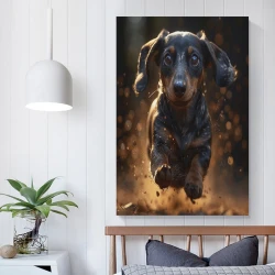 Perro Pintura en lienzo sin marco, impresiones de pósters arte pared para decoración hogar dormitorio oficina