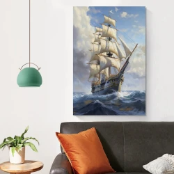 Segelboot Unrahmtes Leinwandbild, Wandkunst-Poster-Drucke für Zuhause, Schlafzimmer, Büro Dekoration