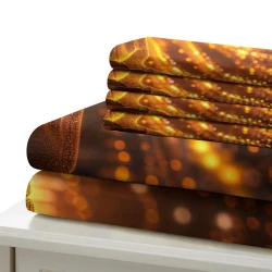 Bouddha Housse de Couette Imprimée 3D Douce 3 Pièces Literie Garçons Filles