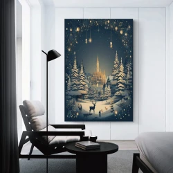 Renne Peinture sur toile sans cadre, impressions posters art mural pour déco maison chambre bureau