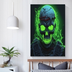 Crâne Peinture sur toile sans cadre, impressions posters art mural pour déco maison chambre bureau