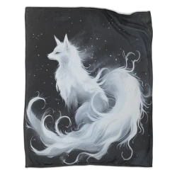 Wolf 3D Gedruckte Fleece-Decke Weiche Gemütliche Decke für Sofa Bett Büro