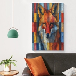 Renard Peinture sur toile sans cadre, impressions posters art mural pour déco maison chambre bureau