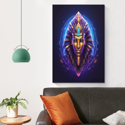 Pharaon égyptien Peinture sur toile sans cadre, impressions posters art mural pour déco maison chambre bureau
