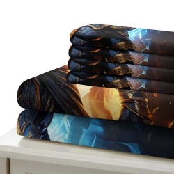 Dieu égyptien Anubis Housse de Couette Imprimée 3D Douce 3 Pièces Literie Garçons Filles