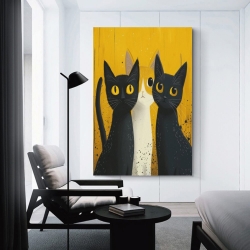 Cute Chat Peinture sur toile sans cadre, impressions posters art mural pour déco maison chambre bureau