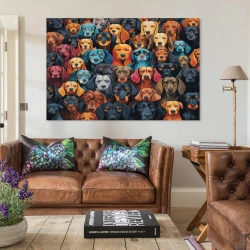 Golden Retriever Peinture sur toile sans cadre, impressions posters art mural pour déco maison chambre bureau