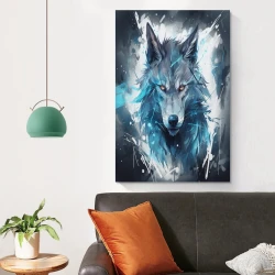Loup Peinture sur toile sans cadre, impressions posters art mural pour déco maison chambre bureau
