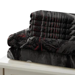 Crâne Housse de Couette Imprimée 3D Douce 3 Pièces Literie Garçons Filles