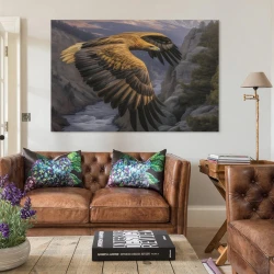 Aigle Peinture sur toile sans cadre, impressions posters art mural pour déco maison chambre bureau