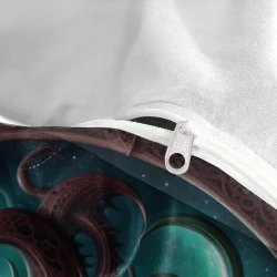 Mito dell'orrore Cthulhu Copripiumino Stampato 3D Morbido 3 Pezzi Biancheria da Letto per Ragazzi Ragazze