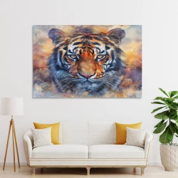 Tigre Pintura en lienzo sin marco, impresiones de pósters arte pared para decoración hogar dormitorio oficina