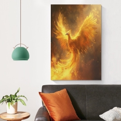 Phénix Peinture sur toile sans cadre, impressions posters art mural pour déco maison chambre bureau