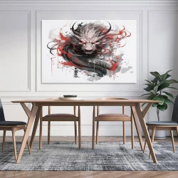 oriental Dragon Peinture sur toile sans cadre, impressions posters art mural pour déco maison chambre bureau