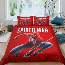 Avengers Spider Man Housse de Couette Imprimée 3D Douce 3 Pièces Literie Garçons Filles