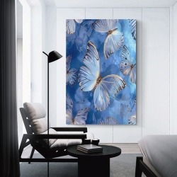 Papillon Peinture sur toile sans cadre, impressions posters art mural pour déco maison chambre bureau