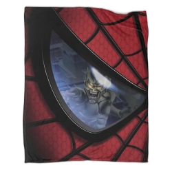 Avengers Spider-Man Plaid en Polaire Imprimé 3D Couverture Douce Confortable pour Canapé Lit Bureau