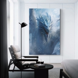 occidental Dragon Peinture sur toile sans cadre, impressions posters art mural pour déco maison chambre bureau